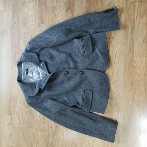 J. Crew Grey Tweed Wool Blazer Size L